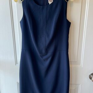 Anne Klein Elegant Navy Blue Dress Sz 6